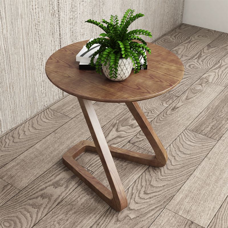 Side Table Solid Wood Abstract Round Scandinavian Living Room End Table Clearhalo 'Coffee & Accent Tables' 'End & Side Tables' 'end_side_tables' 'furn' 'furn_end_side_tables' 'Furniture' 'Living Room Furniture' 1200x1200_2397a8d6-6454-4051-9f4a-f9783d8535b4