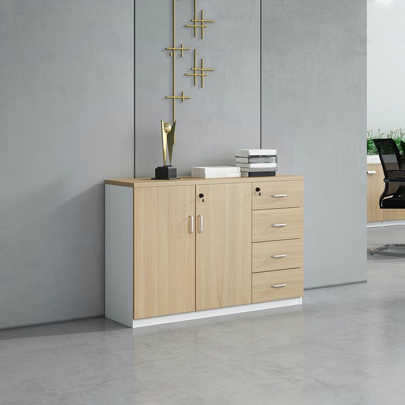 Armadio per archiviazione in stile nordico telaio in legno archiviazione laterale