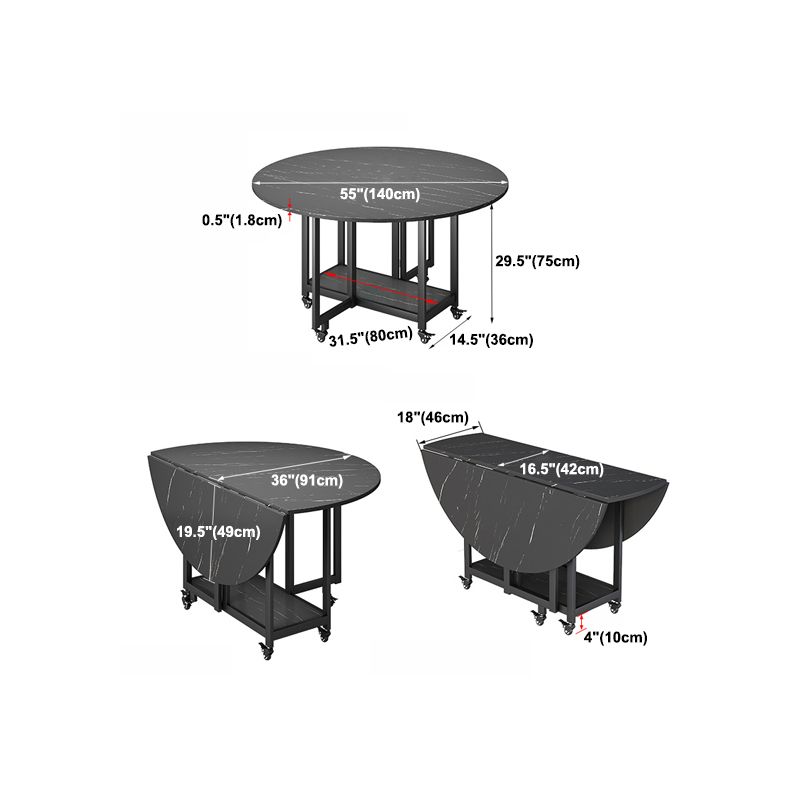 Modern Tripod Base Dinette Table Chipboard Folding Table Home Furniture (only Table) Clearhalo 'Dining Tables & Seating' 'Dining Tables' 'dining_table' 'furn' 'furn_dining_table' 'Furniture' 'furniture_dining_table' 'Kitchen & Dining Furniture' 'kitchen' 'kitchen_dining_table' 1200x1200_239b0bc0-cc42-4ca1-85da-3b6f28edac86
