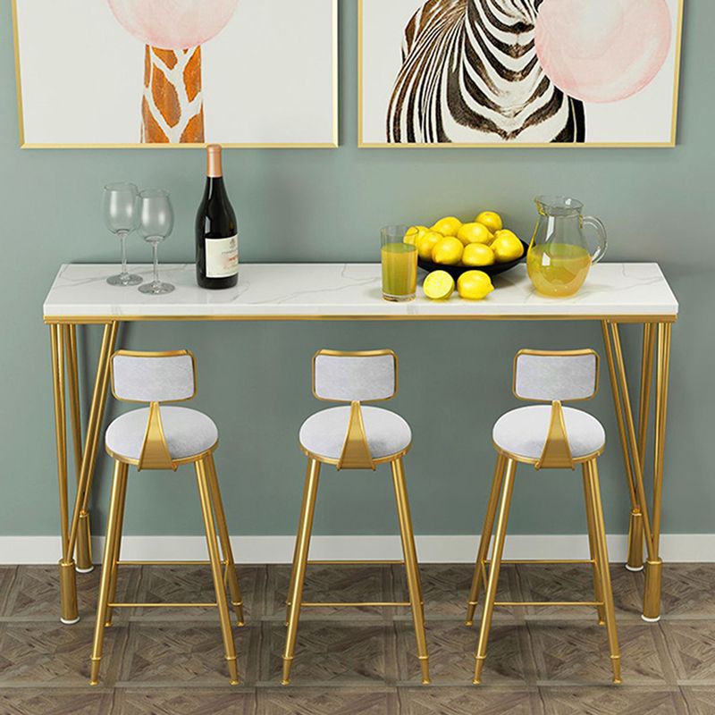 Stone Bar Dining Table Traditional Luxury Rectangle Bar Table with 4 Legs Clearhalo 'Bar Furniture' 'Bar Tables' 'bar_tables' 'furn' 'furn_bar_tables' 'Furniture' 'furniture_bar_tables' 'Kitchen & Dining Furniture' 1200x1200_239bd5e5-94cf-4797-9bae-fb4bc77babdb