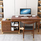 Rubberwood Storage and Drawers Writing Desk Rectangular Office Desk without Chair Clearhalo 'furn' 'furn_office_desk' 'Furniture' 'Office Desks' 'Office Furniture' 'office_desk' 1200x1200_239de973-ddcd-47c8-afd4-389df666a50f