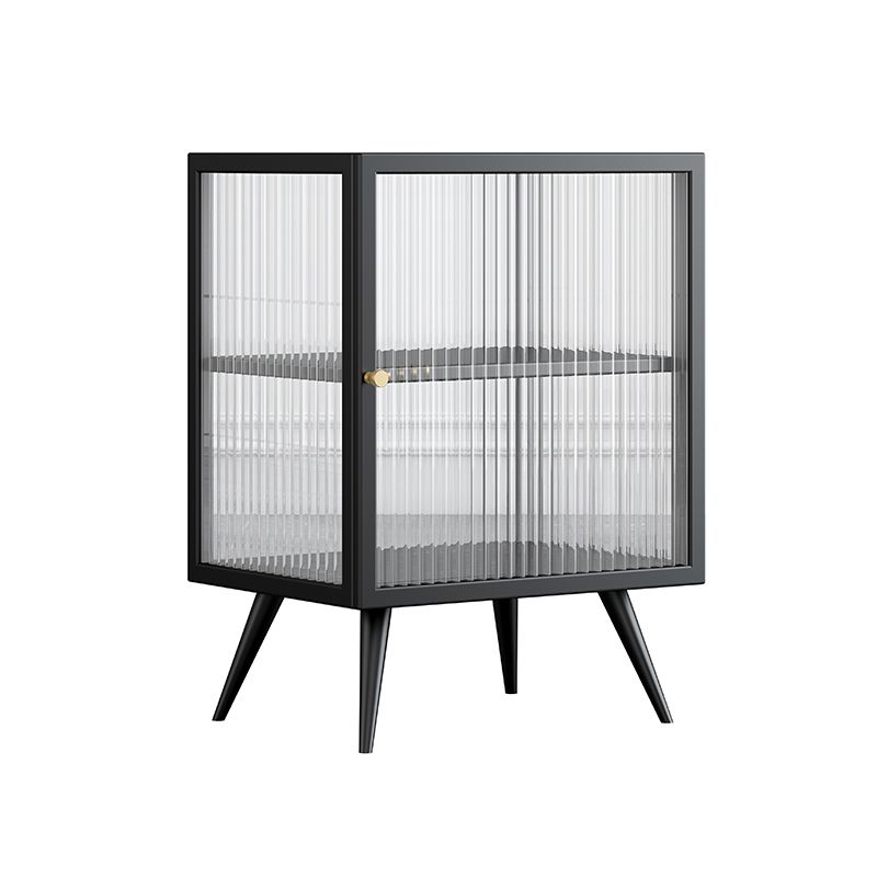 Massicello di ferro e vetro Cambia da letto contemporaneo a 1 porta gambe incluse