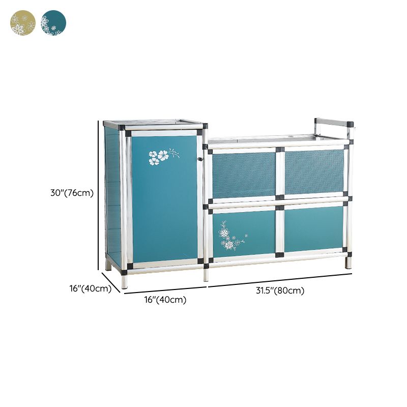 Contemporary Sideboard Cabinet Metal Sideboard Table with Doors for Dining Room Clearhalo 'buffet_sideboard' 'Buffets & Sideboards' 'furn' 'furn_buffet_sideboard' 'Furniture' 'Kitchen & Dining Furniture' 1200x1200_239e7842-3daa-414a-9344-c088aeba3175