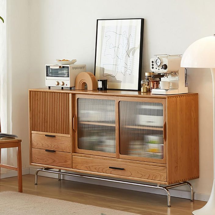 Sideboard di pino con armadio contemporaneo con porte per cucina