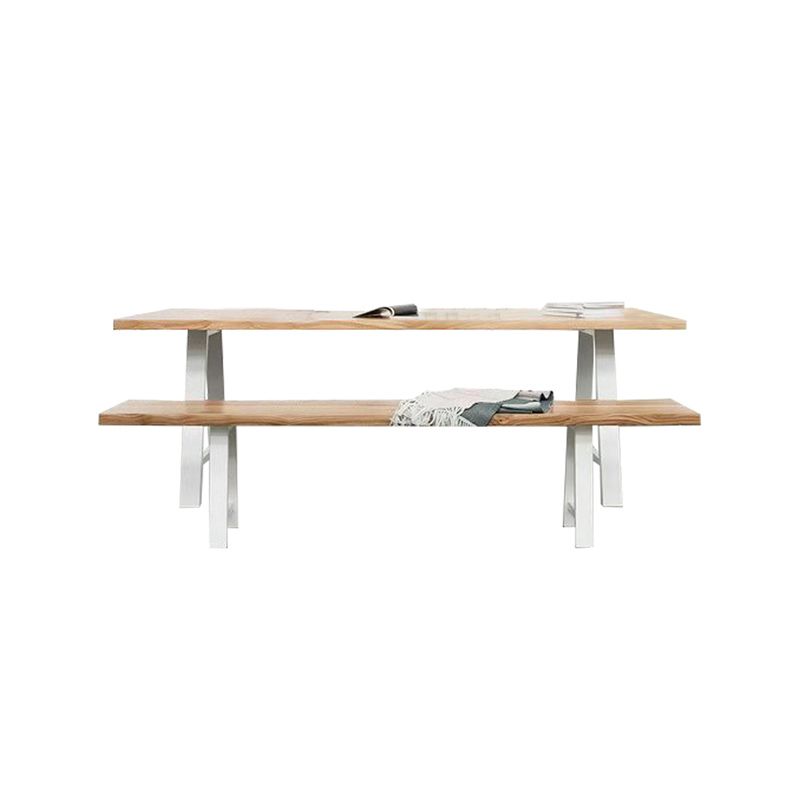 Rectangle Double Pedestal Glam Dining Table Solid Wood Fixed Table Clearhalo ' dining_table' 'Dining Tables & Seating' 'Dining Tables' 'furn' 'furn_dining_table' 'Furniture' 'furniture_dining_table' 'Kitchen & Dining Furniture' 'kitchen&dining_furn' 'kitchen' 'kitchen_dining_table' 1200x1200_239f4b85-6f87-49db-a140-8c168cc3ca2f
