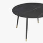 Metal and Slate Table Glam Style Home Living Room Round Dining Table