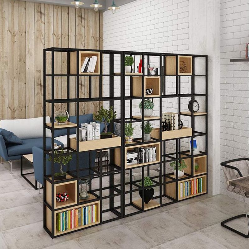 Modern Solid Wood Bookshelf Metal Etagere Bookshelf Open Back 9.8" W Clearhalo 'Bookcases' 'furn' 'furn_bookcases' 'Furniture' 'Office Furniture' 1200x1200_23a1e0a5-3dc1-4414-adcd-8761b4671e37