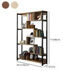 Modern Style Wood Bookcase Open Back Bookshelf for Home Office Clearhalo 'Bookcases' 'Furniture' 'furniture_bookcases' 'Office Furniture' 1200x1200_23a60e89-87dc-42d7-9e42-7ddaef25b42f