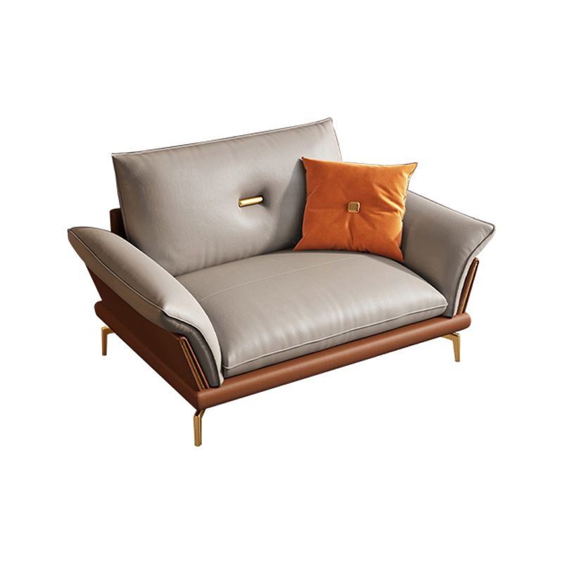 モダンなクッションソファ37.40 "d x 34.64" hリビングルーム用のフレアアームソファ