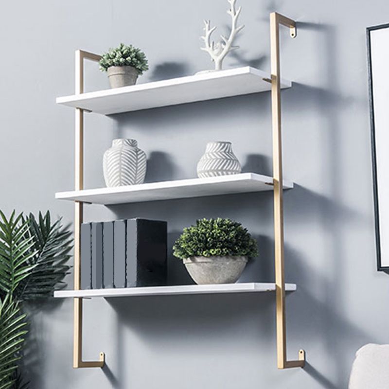 Industrial Wall Mounted Bookshelf Iron Frame Solid Wood Shelf Bookshelf Clearhalo 'Bookcases' 'furn' 'furn_bookcases' 'Furniture' 'furniture_bookcases' 'kitchen' 'kitchen_bookcases' 'Living Room Furniture' 'Office Furniture' 1200x1200_23a61c3b-4d03-49dd-a1b9-8953c64155a9