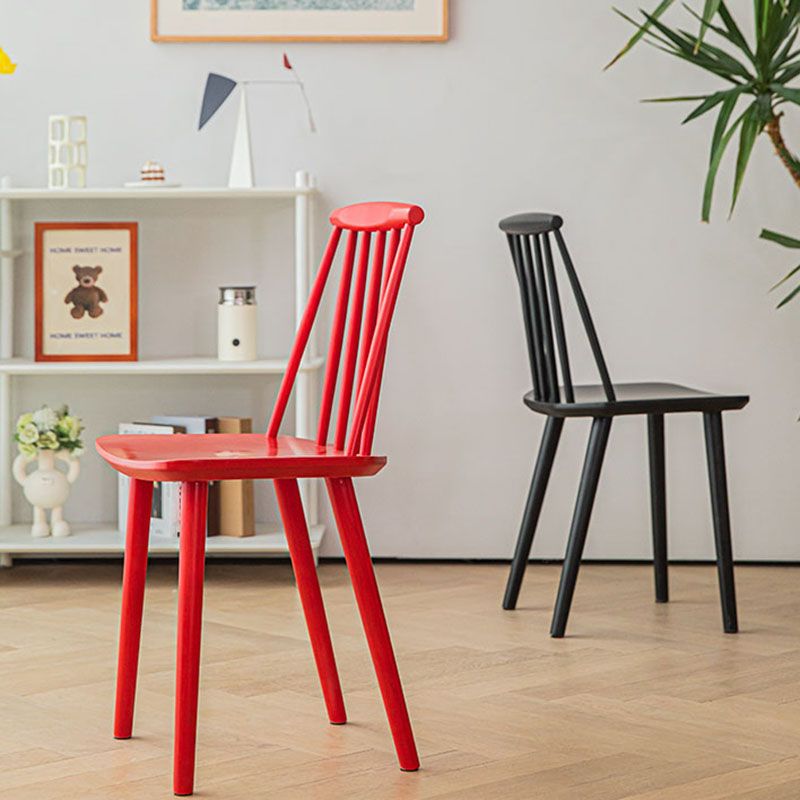 Contemporary Homestay Slat Back Side Chair Solid Wood Dining Chair for Kitchen Clearhalo ' kitchen&dining_furn' 'Dining Chairs' 'Dining Tables & Seating' 'dining_chair' 'furn' 'furn_dining_chair' 'Furniture' 'furniture_dining_chair' 'Kitchen & Dining Furniture' 'kitchen' 1200x1200_23a63182-4647-48a2-9d14-8d725043ea08