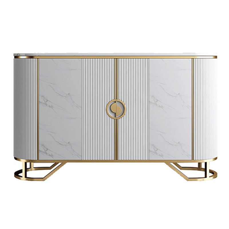 Glam Style Dining Server Stone Top 36-inch Height Buffet Server for Kitchen Clearhalo 'buffet_sideboard' 'Buffets & Sideboards' 'Furniture' 'furniture_buffet_sideboard' 'Kitchen & Dining Furniture' 1200x1200_23a7ccaa-53c4-482e-9b90-87d11ac25b1f