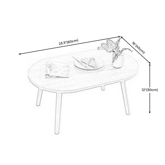 Rectangular Coffee Table with Modern Style Wood in White/wood Color Clearhalo 'Coffee & Accent Tables' 'Coffee Tables' 'coffee_tables' 'furn' 'furn_coffee_tables' 'Furniture' 'furniture_coffee_tables' 'Living Room Furniture' 1200x1200_23ad6744-b676-4cac-8992-6088efdc7428