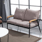 Industrial Style Loose Back Sofa Metal & Wood Frame Cushions Sofa Clearhalo 'furn' 'furn_sofas' 'Furniture' 'Living Room Furniture' 'Sofa' 'sofas' 1200x1200_23b0c173-1cab-455f-b58a-357c1394b7e2
