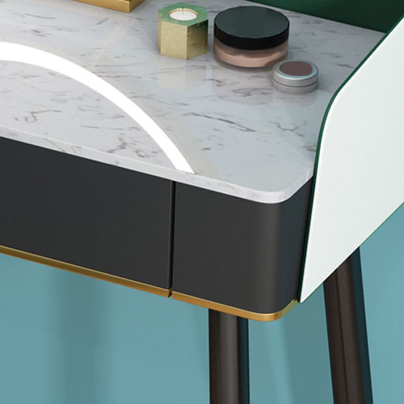 Contemporary Wooden Makeup Vanity Set Slate Top 2-Drawer Dressing Table Clearhalo 'Bedroom Furniture' 'furn' 'furn_makeup_vanities' 'Furniture' 'Makeup Vanities' 'makeup_vanities' 1200x1200_23b40008-c7ea-4895-8d75-820978339f46