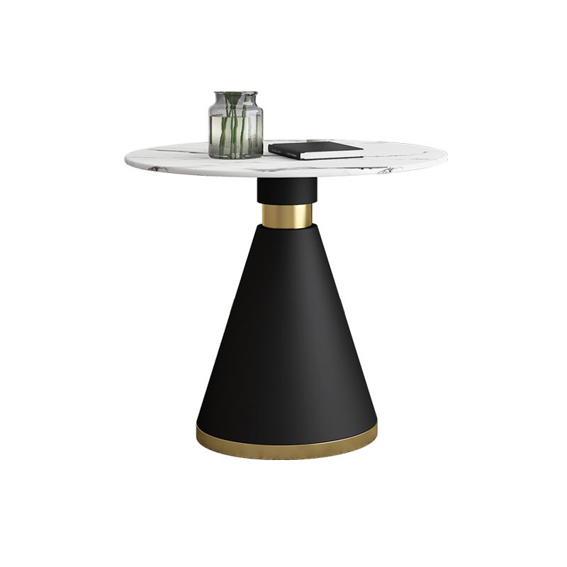 Modern Style Sintered Stone Dining Table Set Round 1/2/5 Pieces Dining Set for Home Use Clearhalo 'Dining Room Sets' 'Dining Tables & Seating' 'dining_room_set' 'furn' 'furn_dining_room_set' 'Furniture' 'Kitchen & Dining Furniture' 1200x1200_23b44673-aa2a-44c6-87f8-7c821e1e7db5