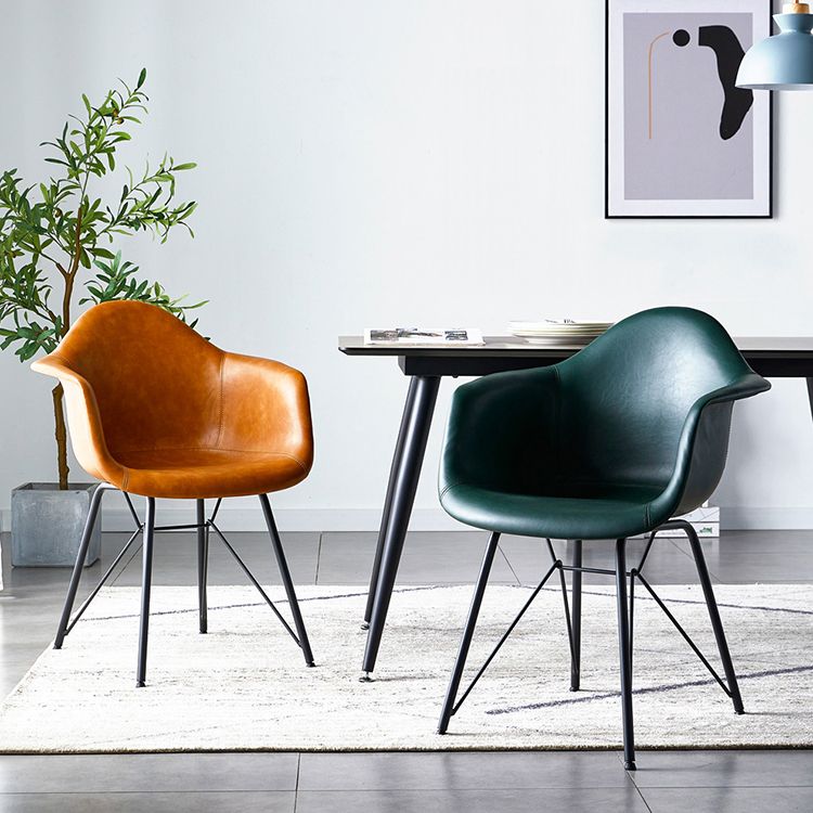 Contemporary Metal Dining Chairs Upholstered Linen Fabric Dining Chair for Restaurant Clearhalo ' kitchen&dining_furn' 'Dining Chairs' 'Dining Tables & Seating' 'dining_chair' 'Furniture' 'furniture_dining_chair' 'Kitchen & Dining Furniture' 'kitchen' 1200x1200_23b5488e-44a7-4656-aaf0-f7b9f5eaec2e