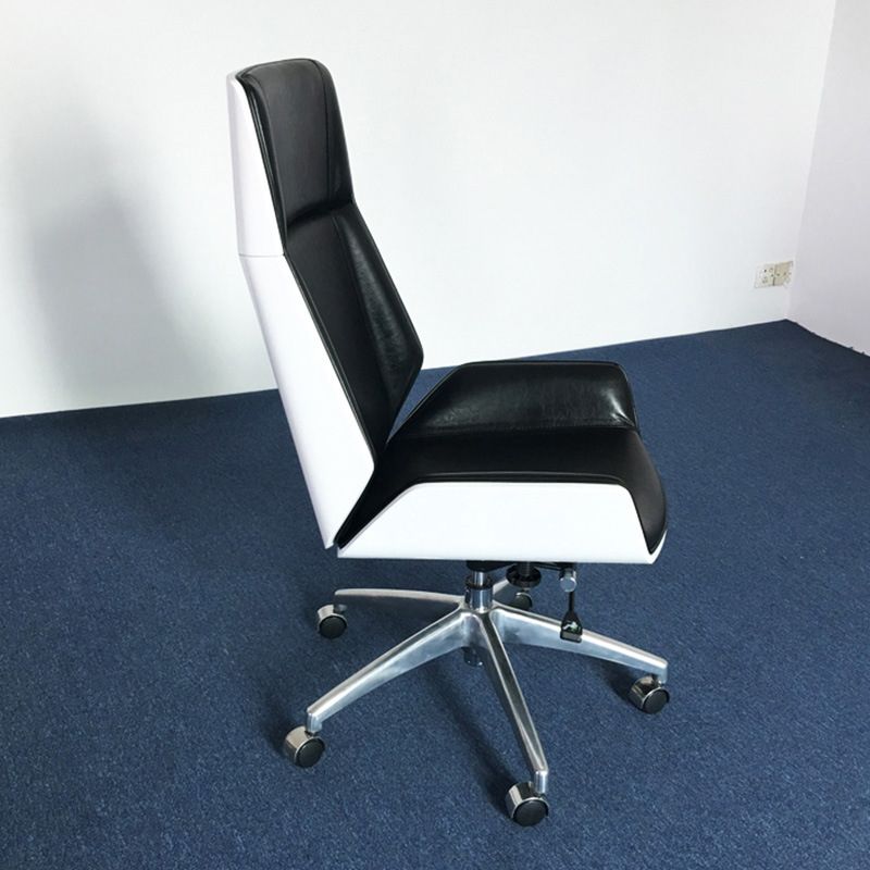 High Back Executive Chair Contemporary Armless Chair with Wheels Clearhalo 'furn' 'furn_office_chair' 'Furniture' 'Office Chairs' 'Office Furniture' 'office_chair' 1200x1200_23b5810b-2a73-4d54-86c0-9b921600cc28