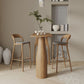 Solid Wood Bar Stool Table Contemporary Pub Height Dining Table