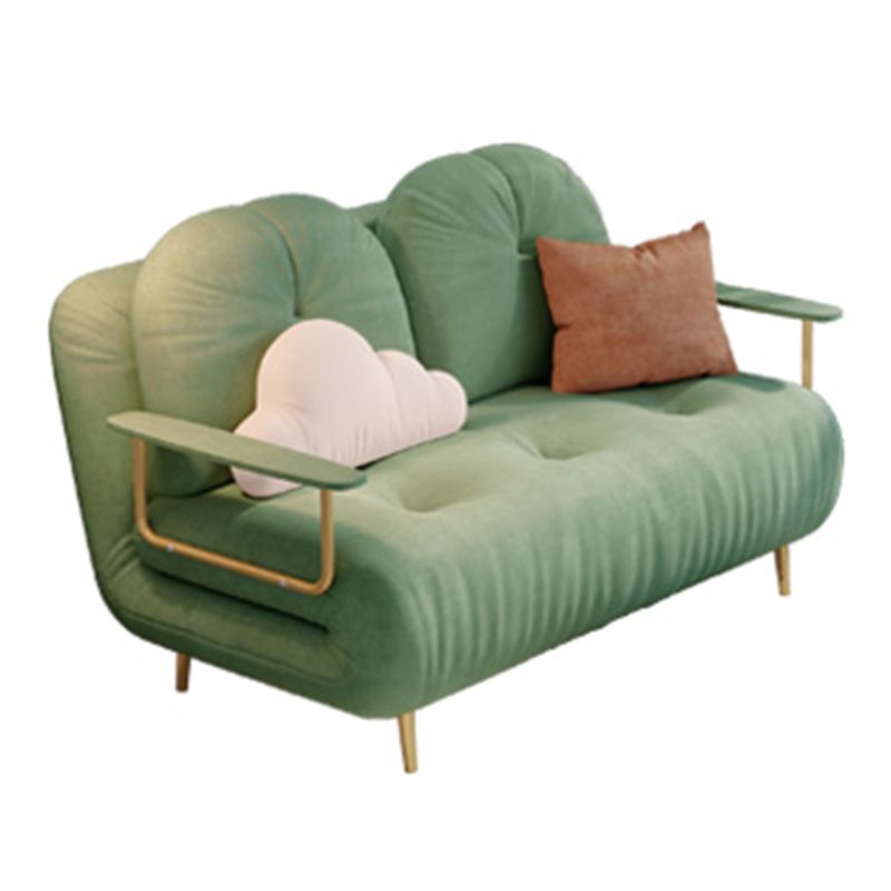 Luxurious Full/Queen Convertible Sofa Tufted Upholstery Sofa Bed Clearhalo 'furn' 'furn_futons' 'Furniture' 'Futons & Daybeds' 'Futons' 'Living Room Furniture' 1200x1200_23b6e023-1272-4884-a622-d48e95a31699