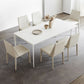 Stone Top Dining Table Rectangle Contemporary Dining Table with 4 Legs Clearhalo 'Dining Tables & Seating' 'Dining Tables' 'dining_table' 'furn' 'furn_dining_table' 'Furniture' 'furniture_dining_table' 'Kitchen & Dining Furniture' 'kitchen' 'kitchen_dining_table' 1200x1200_23ba14c8-4e67-4708-8944-f2cc1bd66e98