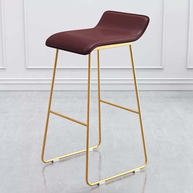 Modern Style Bar-stool Sled Legs Leather Bucket Seat for Kitchen Bar Clearhalo 'Bar Furniture' 'Bar Stools' 'bar_stools' 'furn' 'furn_bar_stools' 'furniture_bar_stools' 'Kitchen & Dining Furniture' 'kitchen&dining_furn' 'kitchen' 'kitchen_furn' Furniture' 1200x1200_23bd8bc6-4db5-480d-a502-84d8c17deaf1