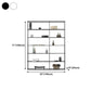 Metal Bookcase Minimalist Book Shelf with Rectangular Shelves Clearhalo 'Bookcases' 'furn' 'furn_bookcases' 'Furniture' 'furniture_bookcases' 'kitchen' 'kitchen_bookcases' 'Living Room Furniture' 'Office Furniture' 1200x1200_23bdfb88-32f9-4240-ad53-a35c856b0eb2