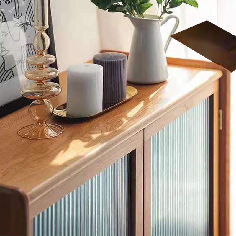 TABELLO DI SIDEBITÀ MODERNA CHE IN LEGNO SOLIDE 70 "H buffet da pranzo con armadi e cassetti