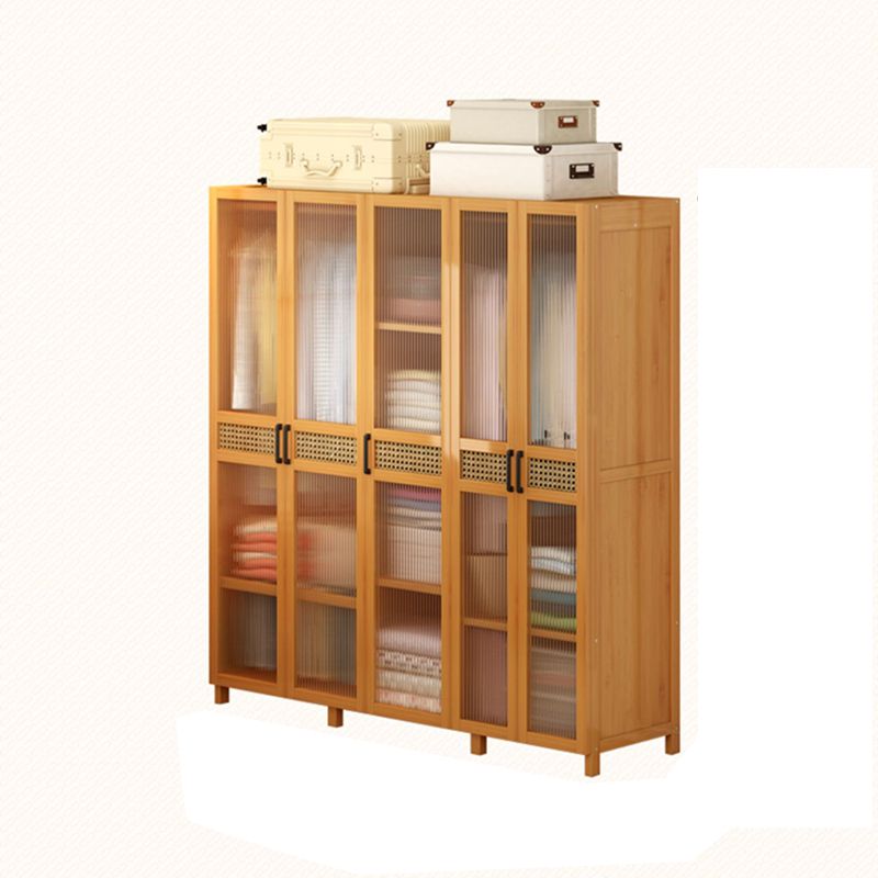 Modern Style Wardrobe Cabinet Wood Clothes Rail Wardrobe Armoire with Legs Clearhalo 'Armoires & Wardrobes' 'armoires_wardrobes' 'Bedroom Furniture' 'furn' 'furn_armoires_wardrobes' 'Furniture' 1200x1200_23bf5e9d-8c46-430d-9f13-ec5f22796008