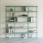 Scandinavian Etagere Bookcase Metal Open Back Bookshelf with Shelves