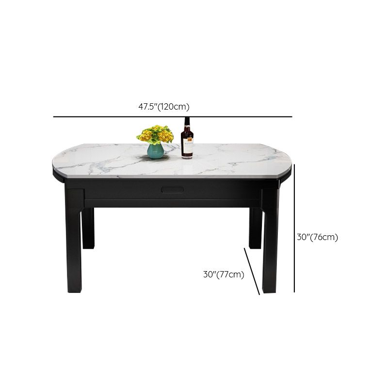 4 Legs Contemporary Dining Room Table Solid Wood Dining Site Table Clearhalo 'Dining Tables & Seating' 'Dining Tables' 'dining_table' 'furn' 'furn_dining_table' 'Furniture' 'Kitchen & Dining Furniture' 1200x1200_23c3340b-28f5-473b-87fa-e04d12c46a90