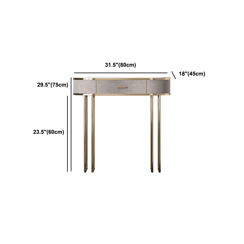 Sgabelli da tavolo da trucco da vanità a 5 cassetti con accento in legno