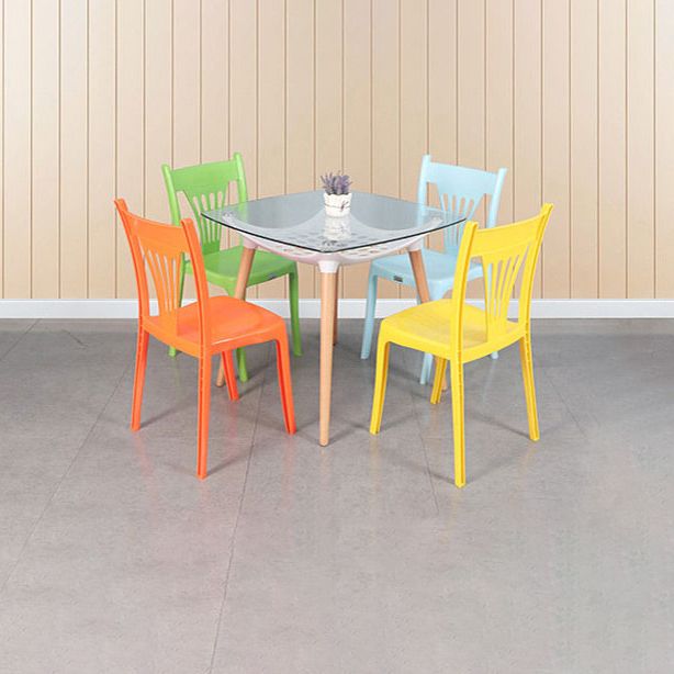 Contemporary Style Dining Chairs Plastic Dining Armless Side Chair for Kitchen Clearhalo ' kitchen&dining_furn' 'Dining Chairs' 'Dining Tables & Seating' 'dining_chair' 'furn' 'furn_dining_chair' 'Furniture' 'furniture_dining_chair' 'Kitchen & Dining Furniture' 'kitchen' 1200x1200_23c59b89-d9ff-43e9-a5e8-d0bc70659c9e