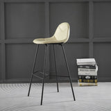 Contemporary Matte Finish Footrest Barstool Leather Home Stool Clearhalo 'Bar Furniture' 'Bar Stools' 'bar_stools' 'Furniture' 'furniture_bar_stools' 'Kitchen & Dining Furniture' 1200x1200_23c7ab14-1e9b-48a1-aad9-46684fb0c016