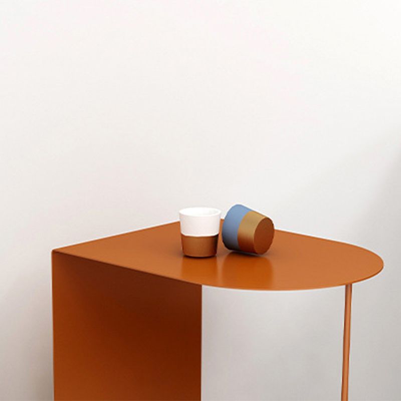 19.69" Tall Mid-century Side End Table Metal Abstract Sofa Side Accent Table