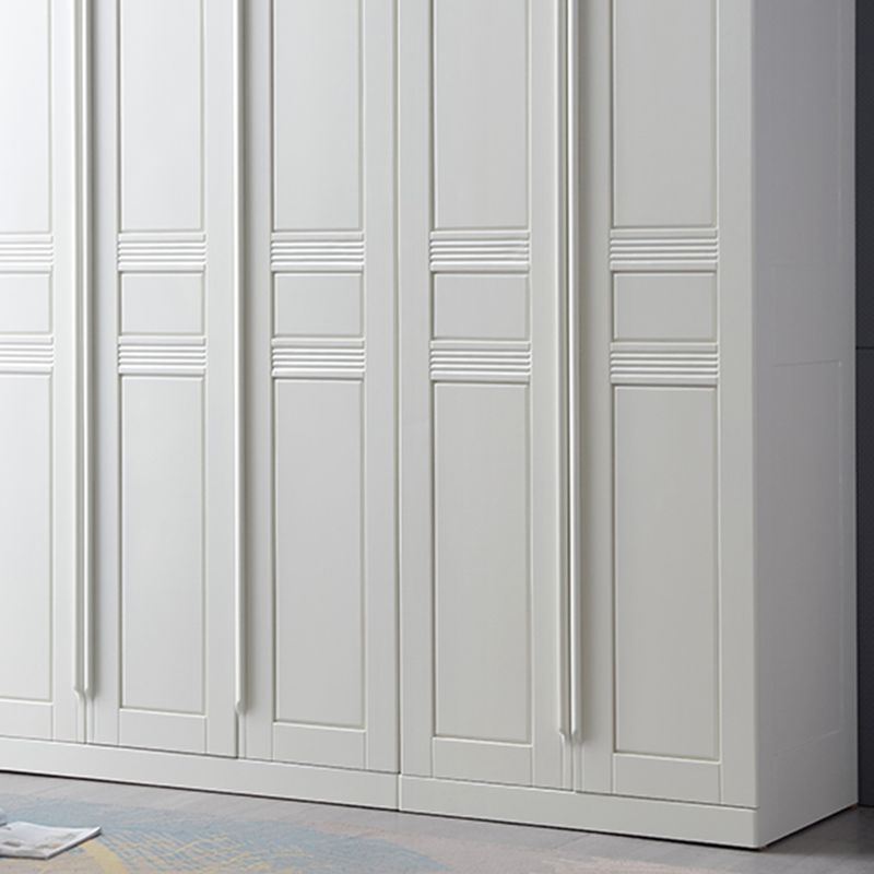 Armario de vestuario de madera de goma con estantes Gabinete de vestuario tradicional