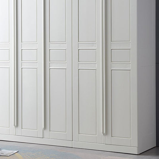 Rubberwood garderobe kast met planken traditionele garderobe kast