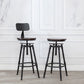 Industrial Armless Elevatable Counter Stool Iron Bar Stool with Pedal for Cafe Clearhalo 'Bar Furniture' 'Bar Stools' 'bar_stools' 'furn' 'furn_bar_stools' 'Furniture' 'Kitchen & Dining Furniture' 1200x1200_23ca78ce-b50e-4220-a692-9b03acedded1