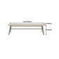 Rectangle Solid Color Seating Bench Solid Wood Bench in Pine Clearhalo 'Benches' 'Chairs & Seating' 'furn' 'furn_benches' 'Furniture' 'Living Room Furniture' 1200x1200_23cb56ca-bc76-4365-8b0f-8512cdf1279b