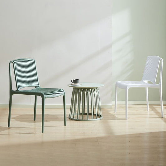 Plastic Scandinavian Kitchen Dining Room Side Chair Slat Back Chair Clearhalo ' kitchen&dining_furn' 'Dining Chairs' 'Dining Tables & Seating' 'dining_chair' 'furn' 'furn_dining_chair' 'Furniture' 'furniture_dining_chair' 'Kitchen & Dining Furniture' 'kitchen' 1200x1200_23cc8d11-3a26-4f72-9998-537fba415413