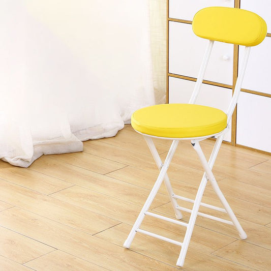 Industrial Upholstered Open Back Chair Matte Finish Folding Dining Chair Clearhalo ' kitchen&dining_furn' 'Dining Chairs' 'Dining Tables & Seating' 'dining_chair' 'furn' 'furn_dining_chair' 'Furniture' 'furniture_dining_chair' 'Kitchen & Dining Furniture' 'kitchen' 1200x1200_23ce5472-a20a-4e37-b130-9546d821409c