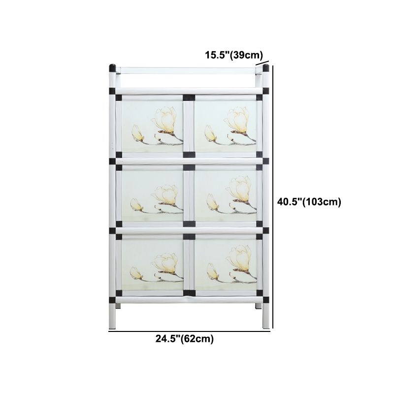 Modern Metal Sideboard Tempered Glass Doors Cabinets Server for Dining Room Clearhalo 'buffet_sideboard' 'Buffets & Sideboards' 'furn' 'furn_buffet_sideboard' 'Furniture' 'Kitchen & Dining Furniture' 1200x1200_23ce8e36-bc4f-4b85-ac55-9950e7168584