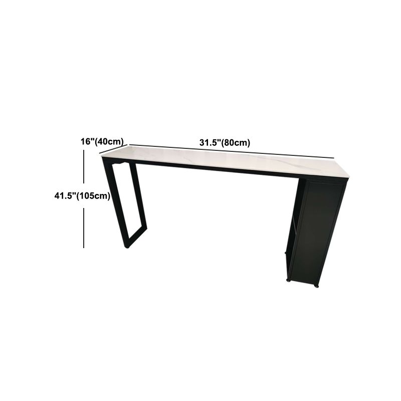 Indoor 1/2/3 Pieces Pub Dining Set Industrial Table and Stool Set with Storage Clearhalo 'Bar Furniture' 'furn' 'furn_home_bar_bar_sets' 'Furniture' 'Home Bars & Bar Sets' 'home_bar_bar_sets' 'Kitchen & Dining Furniture' 1200x1200_23ced766-6ef9-4496-bad5-d79358b0daea