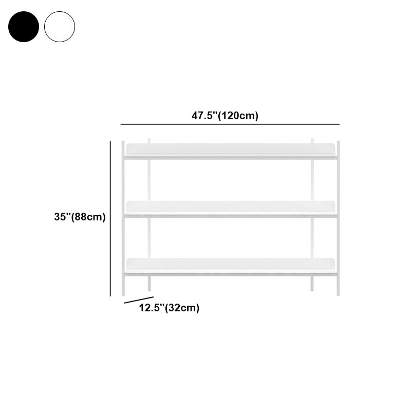Modern Style Metal Bookshelf Open Etagere Shelf Bookcase for Home Clearhalo 'Bookcases' 'furn' 'furn_bookcases' 'Furniture' 'furniture_bookcases' 'kitchen' 'kitchen_bookcases' 'Living Room Furniture' 'Office Furniture' 1200x1200_23cfe43c-0c20-4374-8e9f-4ad69e4a89bd