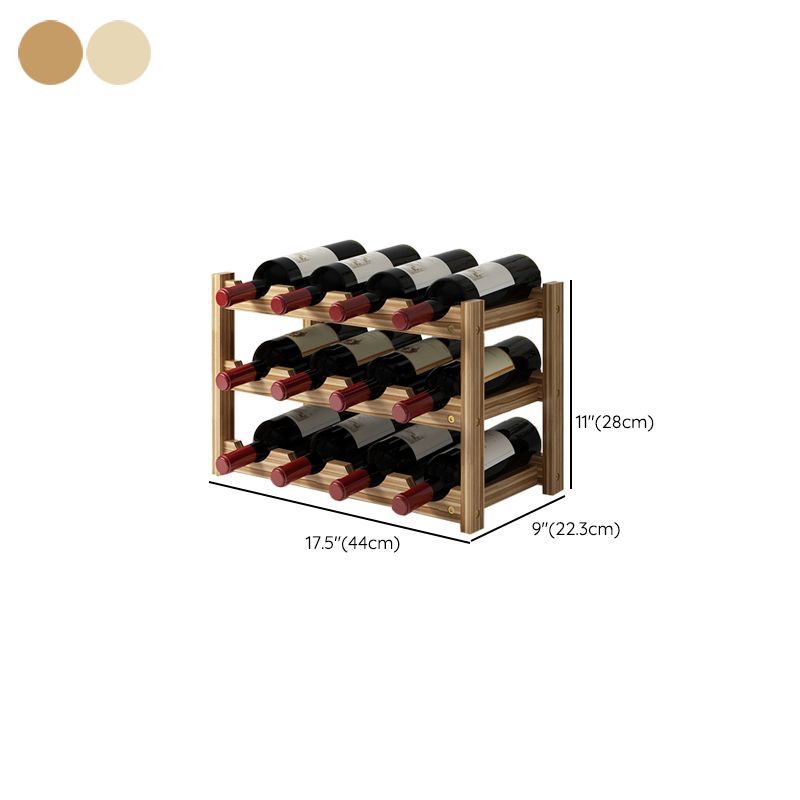 Modern Countertop Wine Bottle Holder Pine Bottle Wine Rack with Shelf Clearhalo 'furn' 'furn_wine_racks' 'Furniture' 'Kitchen & Dining Furniture' 'Wine Racks' 'wine_racks' 1200x1200_23d3ff7d-b93c-40d8-a18f-0b729a80fc45