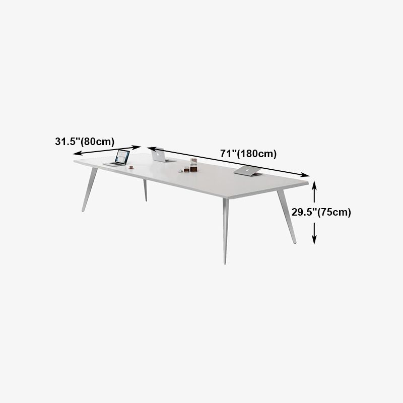 Contemporary Rectangle Dining Table Solid Wood Top Indoor Table with 4 Legs Clearhalo ' dining_table' 'Dining Tables & Seating' 'Dining Tables' 'furn' 'furn_dining_table' 'Furniture' 'furniture_dining_table' 'Kitchen & Dining Furniture' 'kitchen&dining_furn' 'kitchen' 'kitchen_dining_table' 1200x1200_23d44b7d-eab2-4b2f-b7cc-3b02f8920e84