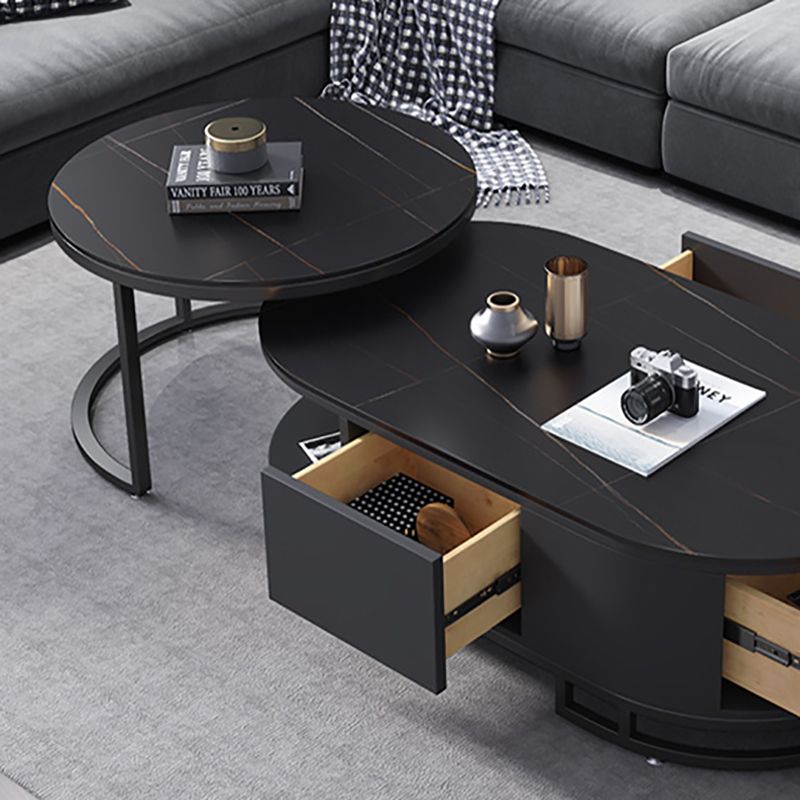 No Distressing Glam Side Table Living Room End Table with 3 Drawers