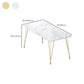 Modern 1/2/5/7 Pieces Dining Furniture Faux Marble Top Rectangle Dining Set for Home Clearhalo 'Dining Room Sets' 'Dining Tables & Seating' 'dining_room_set' 'furn' 'furn_dining_room_set' 'Furniture' 'Kitchen & Dining Furniture' 1200x1200_23d7c8ae-2c56-47f5-84ea-f46f9c66f452