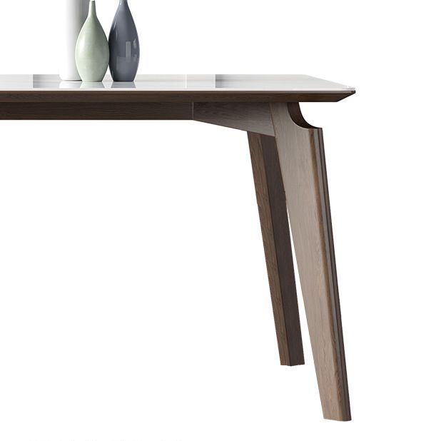 Table à manger blanche brillante avec chaises en cuir 1/2/4/5/7 pièces modernes