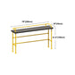 Modern Black Wood Counter Table with Rectangle Table Top Yellow Trestle Table -42" H Clearhalo 'Bar Furniture' 'Bar Tables' 'bar_tables' 'furn' 'furn_bar_tables' 'Furniture' 'furniture_bar_tables' 'Kitchen & Dining Furniture' 1200x1200_23dad44e-8a6a-447d-bac2-ebfe67120248